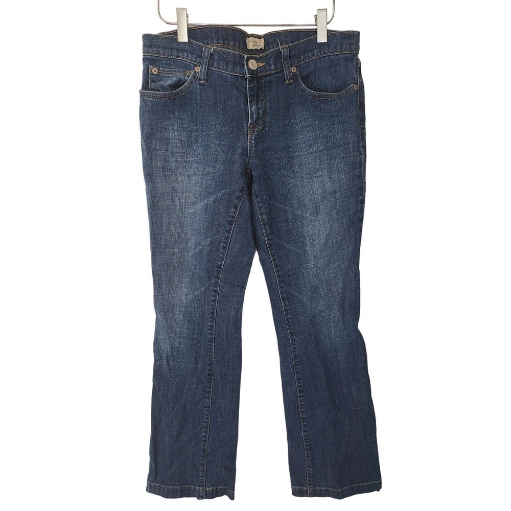 Gap Long & Lean Jeans 6/28 Womens Low Rise Straight Leg Medium Wash Bottoms